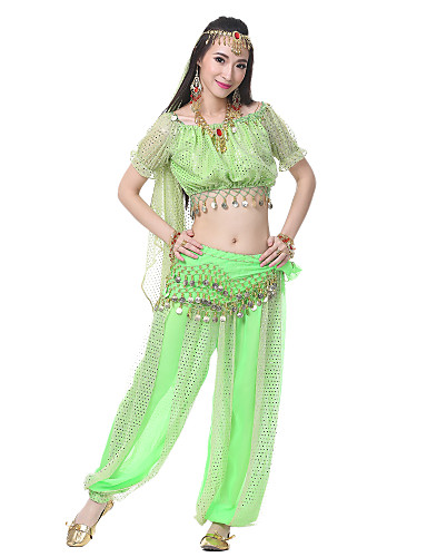 Dancewear Polyester Arabic Belly Dance Costumes For Ladies